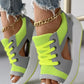 ✨SANDALIAS MUFFIN CON CORDONES Y ABERTURAS CON PANELES EN CONTRASTE✨