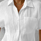 🔥 Camisa Casual de Cuello y Blusa Abotonada Suelta 2026 – Estilo Relajado y Versátil para Todo el Día 🌟👚