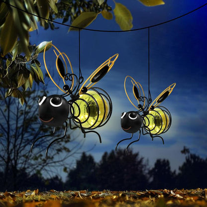⏰🔥 ¡50% OFF por tiempo limitado! 🐝 Adorno Solar de Abeja para Jardín – Decoración Encantadora y Lumínica