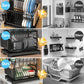 🍽️ Escurridor de Platos de 2 Niveles – Organizador de Cocina con Rejilla de Drenaje, Práctico y Funcional ✨🏠