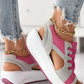 ✨SANDALIAS MUFFIN CON CORDONES Y ABERTURAS CON PANELES EN CONTRASTE✨