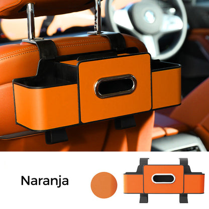 🚗✨ Caja de Almacenaje Multifuncional para Respaldo de Auto – Organiza y Aprovecha al Máximo el Espacio de tu Coche 🧳🔧