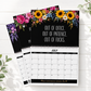 ⏰🔥 ¡OFERTA 50% OFF! 📅😂 Calendario de Pared 2027 con Frases Sarcásticas y Diseño Floral – Humor Diario para Sobrevivir al Caos del Año 🌸✨