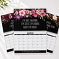 ⏰🔥 ¡OFERTA 50% OFF! 📅😂 Calendario de Pared 2027 con Frases Sarcásticas y Diseño Floral – Humor Diario para Sobrevivir al Caos del Año 🌸✨