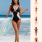 👙✨ Traje de Baño con Control de Barriga y Bloques de Color – Estilo Elegante y Comodidad para Sentirte Segura al Sol 🌞💖