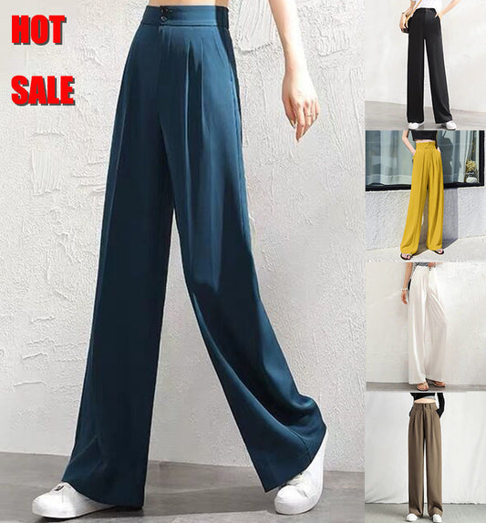 💞 Pantalones Informales de Pierna Ancha para Mujer – Estilo Cómodo y Elegante para Todos los Días ✨👖