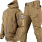 🧥❄️ Conjunto Táctico Softshell de Chaqueta y Pantalones – Impermeable, Antiviento y Aislante, Listo para Invierno y Terreno Exigente 🏔️🔥