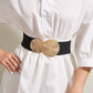 🎁Cinturón elástico alto con hebilla dorada vintage para mujer