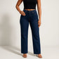 👖✨ Vaqueros Vintage de Pierna Recta y Cintura Alta para Mujer – Estilo Retro, Comodidad y Look Chic para el Día a Día 🌸🌟
