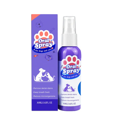 🐾✨ Spray Limpiador de Dientes para Mascotas – Mantén la Boca de tu Mascota Saludable y Fresca con Facilidad 🦷💖