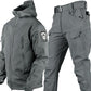 🧥❄️ Conjunto Táctico Softshell de Chaqueta y Pantalones – Impermeable, Antiviento y Aislante, Listo para Invierno y Terreno Exigente 🏔️🔥