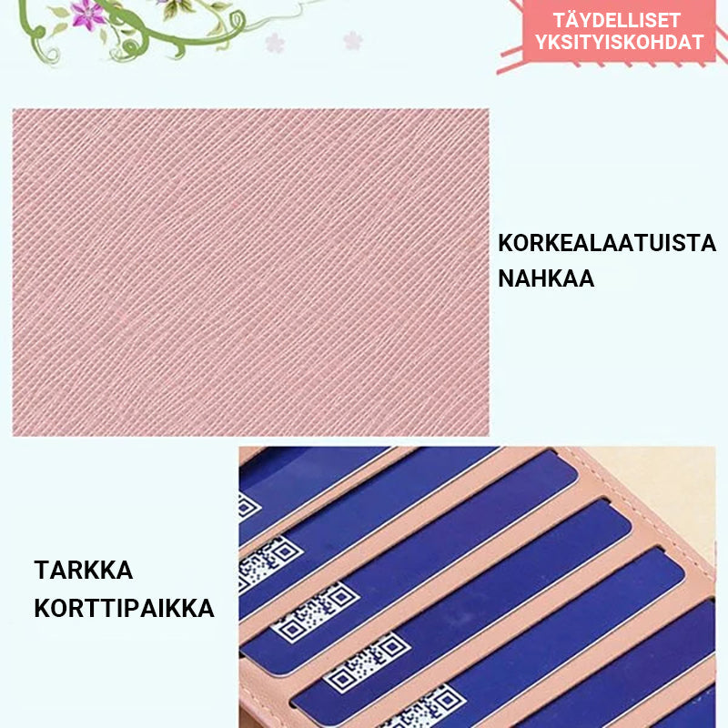 Käytännöllinen lahja - Monikäyttöinen pitkä lompakko