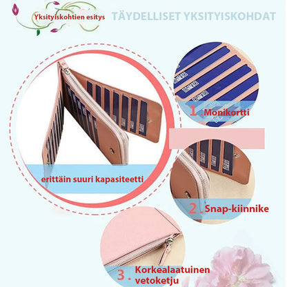 Käytännöllinen lahja - Monikäyttöinen pitkä lompakko