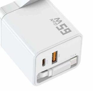 ⏰🔥 ¡OFERTA 50% OFF! 🔋⚡ Cargador PD Ultrarrápido con Cable USB-C Retráctil Integrado – Carga Hasta 80W Sin Cables Enredados ✨📱