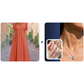 👗✨ Vestido V Holgado Manga Corta – Corte Suelto, Cuello Favorecedor y Elegancia Atemporal 🌿💫