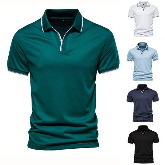 🔥40% de descuento🔥Camisas casuales de manga corta para hombre Slim Fit cuello en V