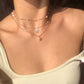 Elegante collar en capas con un delicado colgante🎁