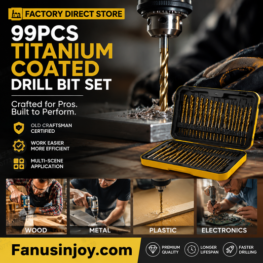🔩🔥 ¡OFERTA 50% OFF! Juego de 99 Brocas con Recubrimiento de Titanio – Perforación Más Rápida, Precisa y Duradera para Todos tus Proyectos 🛠️✨