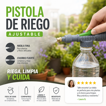 ⏰🔥 ¡OFERTA 50% OFF! 🌿💦 Pulverizador Manual para Botella con Boquilla Ajustable – Riega, Limpia y Humidifica Fácilmente Sin Electricidad ✨