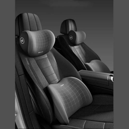⏰🔥 ¡50% DE DESCUENTO POR TIEMPO LIMITADO! 🚗 Almohada para Cuello y Cintura de Auto – Comodidad Total en Cada Viaje ✨