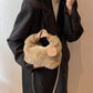 👜 Bolsa de Faux Fur 2026 – Asa Plegable de Piel, Versátil (Bandolera/Armpit/Hombro), Suave de Visón y Cierre de Cremallera ✨💖