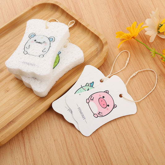 🫧Kitchen artifact🫧Natural Printing Wood Pulp Cotton Cloth