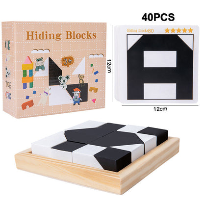 ⏳🧩✨ ¡50% DE DESCUENTO! Puzzle Oculto de Bloques — Juego Interactivo Padre-Hijo para Desarrollar la Imaginación Espacial 👨‍👩‍👧‍👦🎮