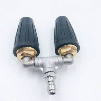 🚿 Boquilla Turbo de Acero Inoxidable – Limpieza Potente para Terrazas, Autos y Fachadas 🏡🚗✨