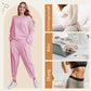 ✨👕🔥 Conjunto de 2 Piezas Mujer – Camiseta y Pantalón de Manga Larga con Cuello Redondo 💖 Estilo Casual y Moderno | 🌟 Comodidad Todo el Día | ⚡ Diseño Elegante y Versátil