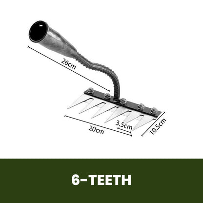 ⏰ ¡Oferta Limitada 50% OFF! 🌿 Rastrillos para Maleza 5/6/7/8 – Púas de Acero al Carbono, Mango Ergonómico y Eficaces para Quitar Malas Hierbas 🌱💪🏡