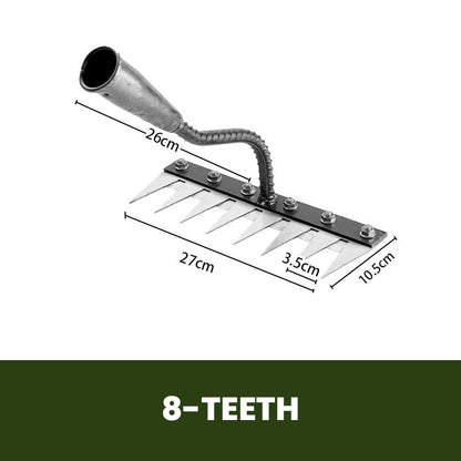 ⏰ ¡Oferta Limitada 50% OFF! 🌿 Rastrillos para Maleza 5/6/7/8 – Púas de Acero al Carbono, Mango Ergonómico y Eficaces para Quitar Malas Hierbas 🌱💪🏡