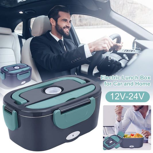 🔥🚗 Fiambrera Eléctrica 3 en 1 60W – Calienta, Mantiene y Transporta Comida Fácilmente 🍱⚡💖 Evita Comida Fría, Derrames y Esperas Lentas 🌟🔥