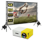 🎬✨ ¡OFERTA 50% OFF! Pantalla de Proyección Portátil – Cine en Casa