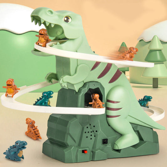 🧩Electric Dinosaur Chase Race Track Playset