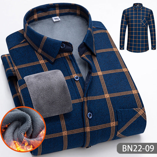 ✨Christmas discount 49% OFF🎄Autumn And Winter Men's Casual Thickened Warm Shirts