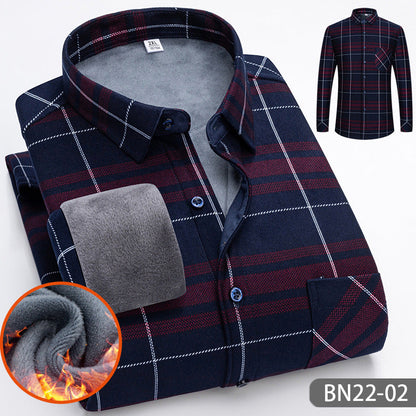 ✨Christmas discount 49% OFF🎄Autumn And Winter Men's Casual Thickened Warm Shirts