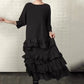 ✨💃 Vestido Fluido Oversize con Volantes y Capas – Elegante, Cómodo y Perfecto para Cualquier Ocasión