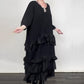 ✨💃 Vestido Fluido Oversize con Volantes y Capas – Elegante, Cómodo y Perfecto para Cualquier Ocasión