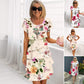 🔥¡Hasta un 50% de descuento!✨️Vestido en cascada con estampado floral multiplanta