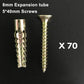 🔩✨ ¡OFERTA 50% OFF! Tornillo de Expansión de Hierro Serrado Mejorado – Fijación Fuerte, Estable y Duradera para Reparaciones del Hogar 🛠️