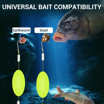 🎣⚡ ¡Aparejo de fondo inverso con doble anzuelo! La versión mejorada aumenta la tasa de conexión en un 50%: ¡dile adiós a los enganches! 🎣