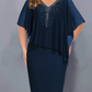 ✨👗 ¡OFERTA 50% OFF! Vestido Elegante Midi con Escote en V y Pedrería – Glamour, Comodidad y Estilo Sofisticado 💎