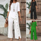 Top irregular + pantalones con botones decorativos: el look moderno que estabas buscando. 🔥
