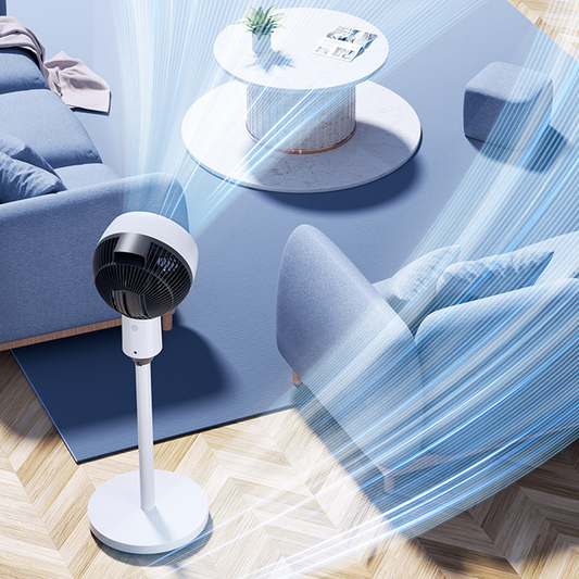 ⚡ Stock limitado🌬️Ventilador de pedestal oscilante silencioso de 3 velocidades – Circulador de aire doméstico ajustable❄️ Rotación de 360°✔️Tres velocidades de ventilador, silencioso para dormir 🤫