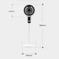 ⚡ Stock limitado🌬️Ventilador de pedestal oscilante silencioso de 3 velocidades – Circulador de aire doméstico ajustable❄️ Rotación de 360°✔️Tres velocidades de ventilador, silencioso para dormir 🤫