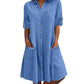 👗💙 ¡OFERTA 50% OFF! Vestido Vaquero Elegante Mujer – Estilo Casual Chic