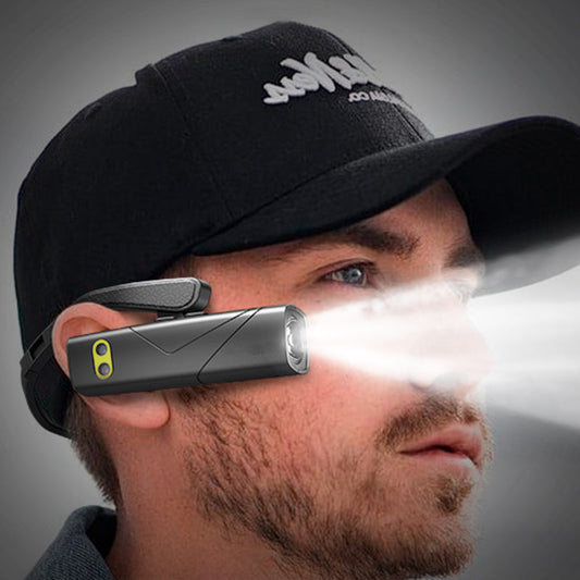 🔥Linterna frontal LED recargable y ligera para llevar en la oreja