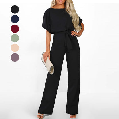 👖✨ Mono de Pierna Ancha y Cintura Alta para Mujer – Elegancia, Comodidad y Estilo Sofisticado para Todo el Día 💃🌸