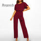 👖✨ Mono de Pierna Ancha y Cintura Alta para Mujer – Elegancia, Comodidad y Estilo Sofisticado para Todo el Día 💃🌸