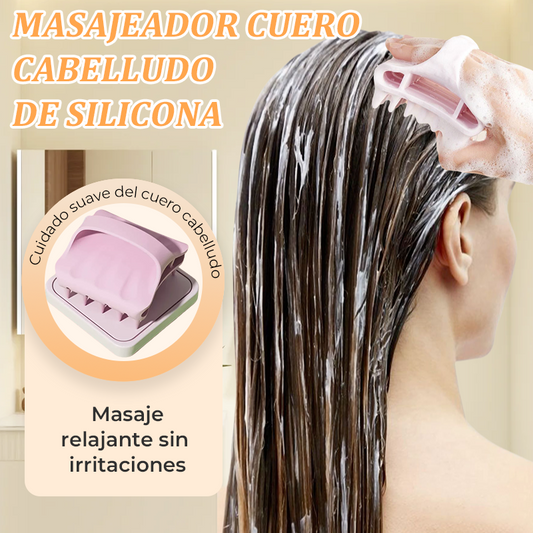 💆‍♂️✨ Masajeador de Silicona para el Cuero Cabelludo – Relaja y Estimula tu Cabello con Comodidad y Suavidad 🧖‍♀️🌿